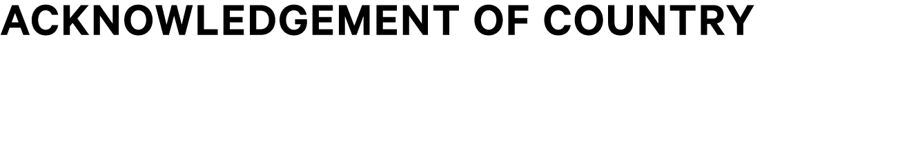 Acknowledgement of country 