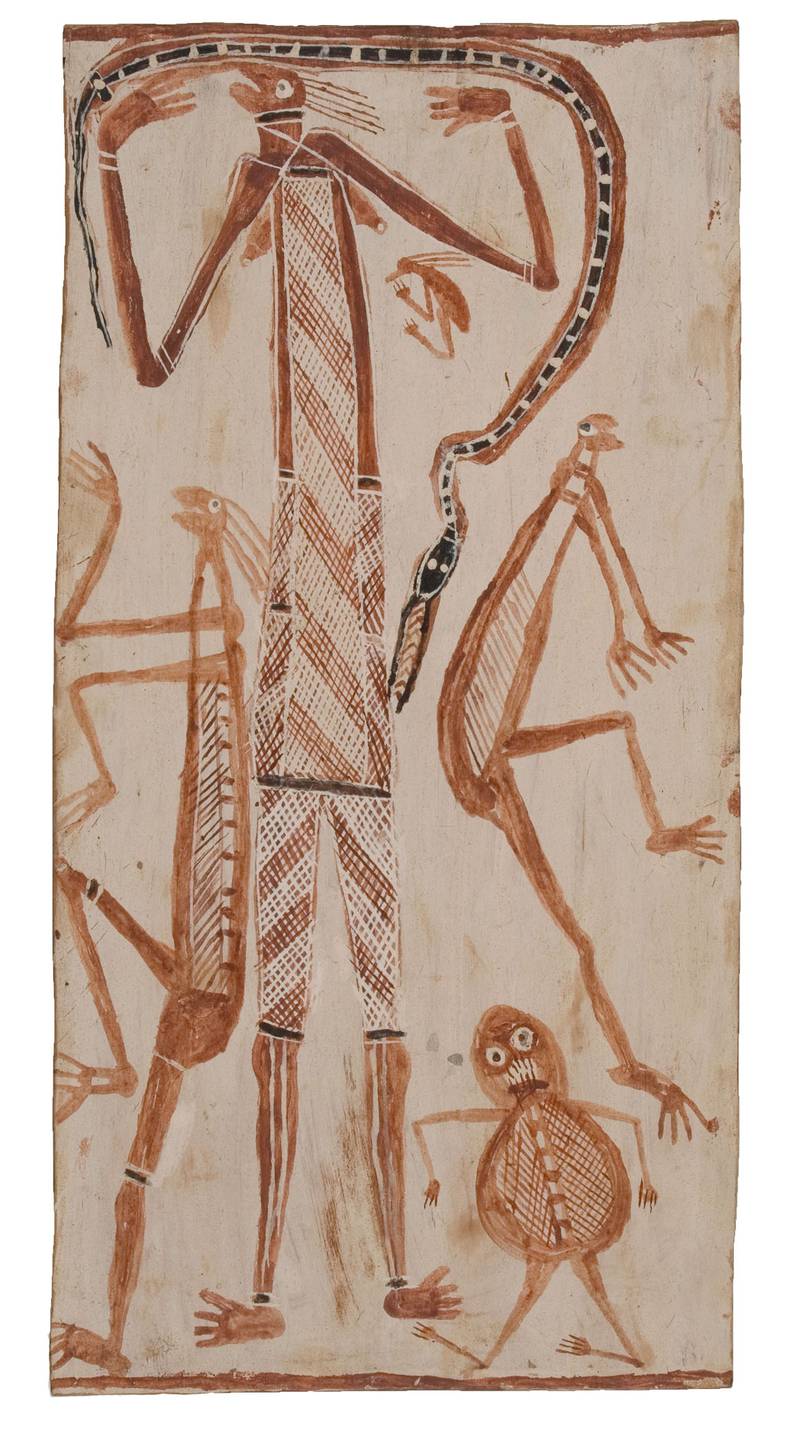 Studio portrait of an Aboriginal Woman of Queensland, Ritual Scarification  on her Arms and Abdomen – Objects – eMuseum