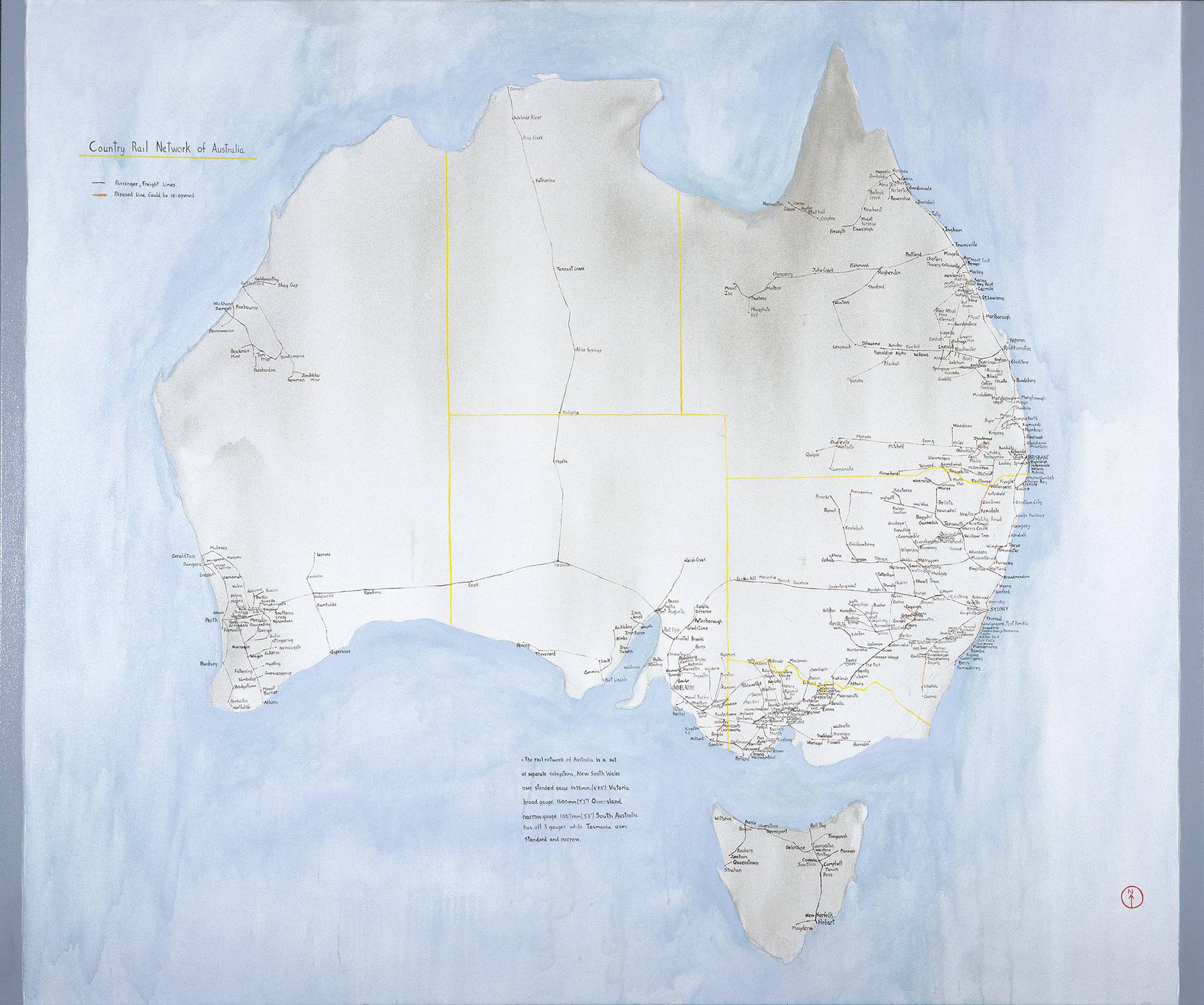 Country Rail Network of Australia by Noel McKenna | MCA Australia