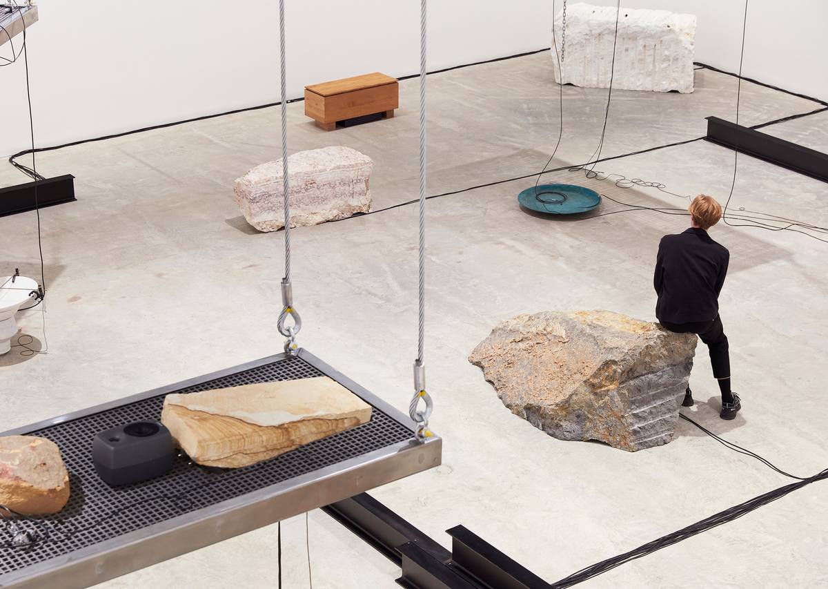Tarek Atoui, Waters’ Witness (detail), 2023, installation view, MCA Austalia
