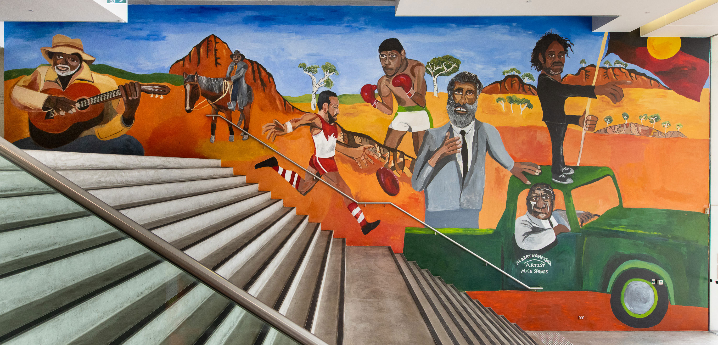 Vincent Namatjira Foyer Wall Commission | Learning resources | Learning |  MCA Australia